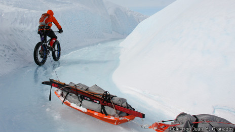 Ciclismo extremo: la aventura de llegar al Polo Sur en bicicleta 